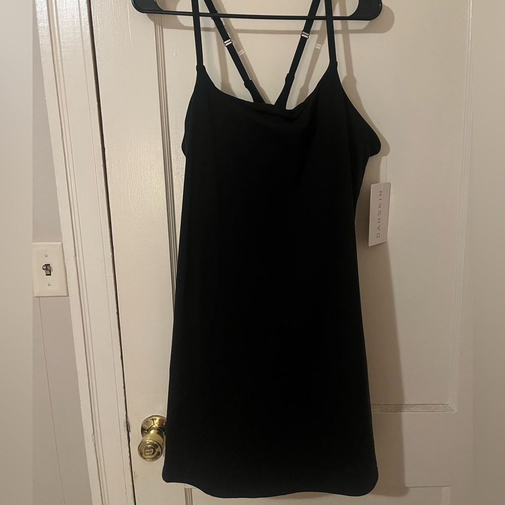 Danskin Black Strappy Athletic Dress/ Romper